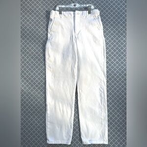 Janie and Jack white twill pants, boys size 10